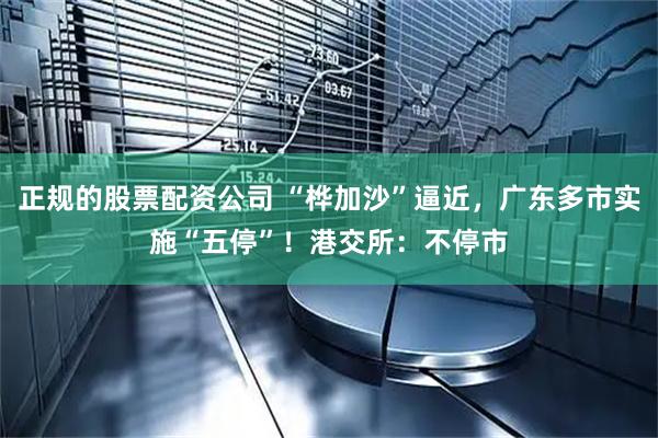 正规的股票配资公司 “桦加沙”逼近，广东多市实施“五停”！港交所：不停市